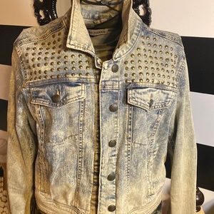 Studded denim jacket